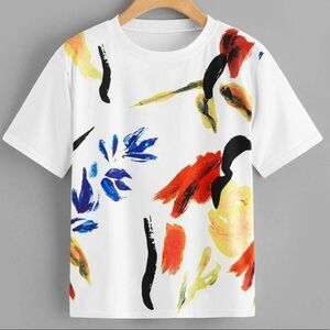 Brand new Shirt colored on the front 100%COTTON